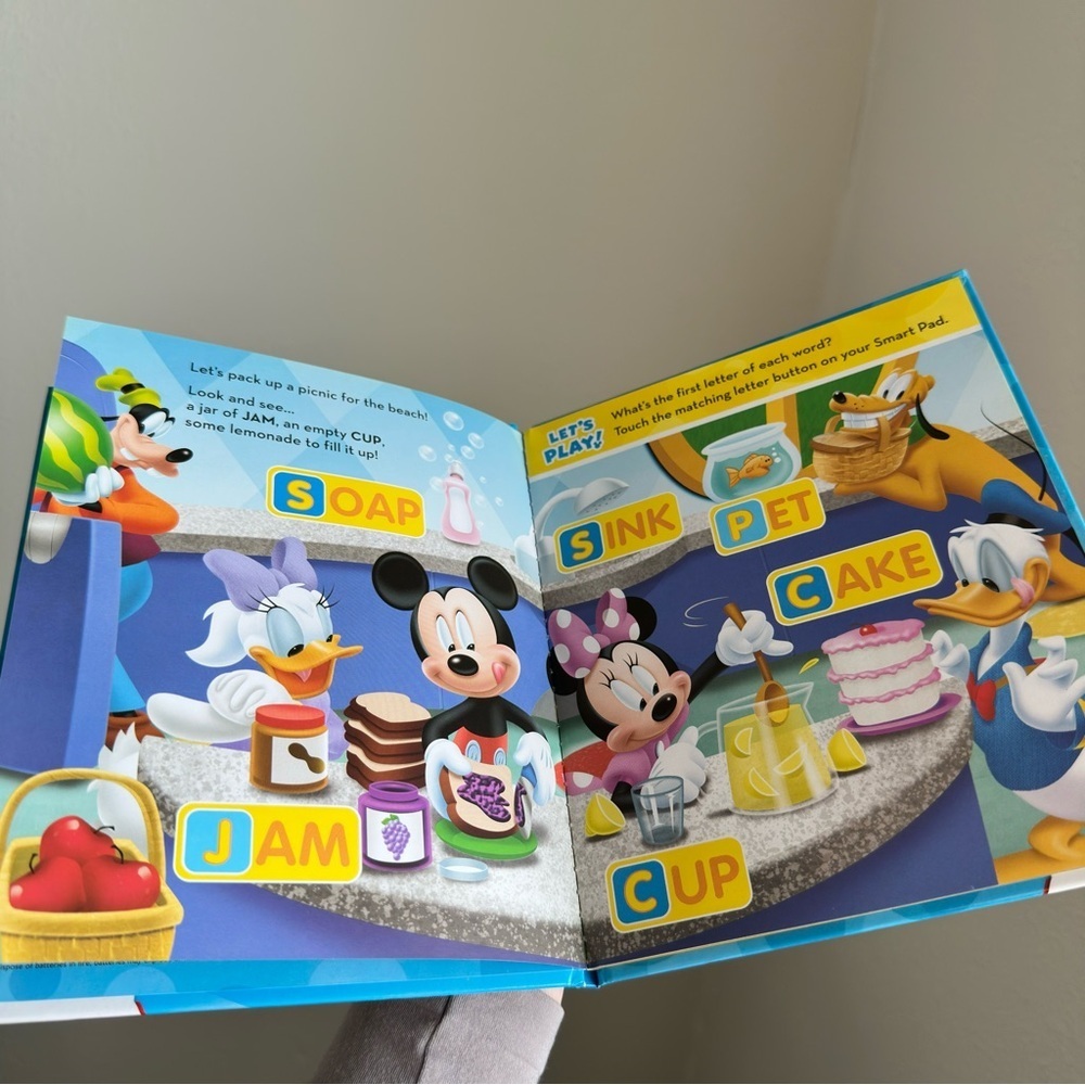 4/$20 Smart Pad Disney Mickey Mouse, Donald Duck Clubhouse ABC Come and Read - Picture 3 of 4
